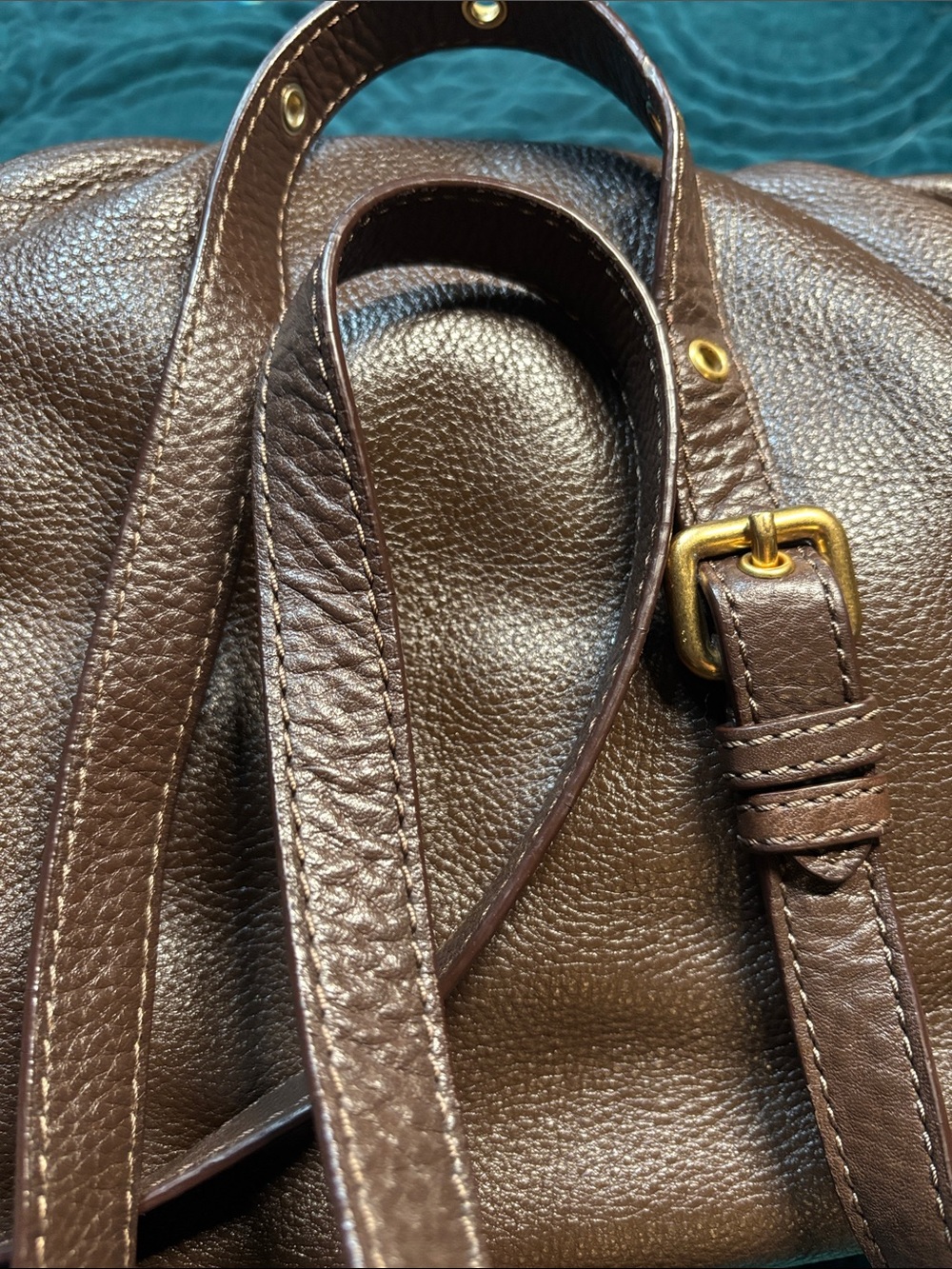 Marc By Marc Jacobs Chocolate Brown Pebbled Leather Crossbody - Picture 10 of 11